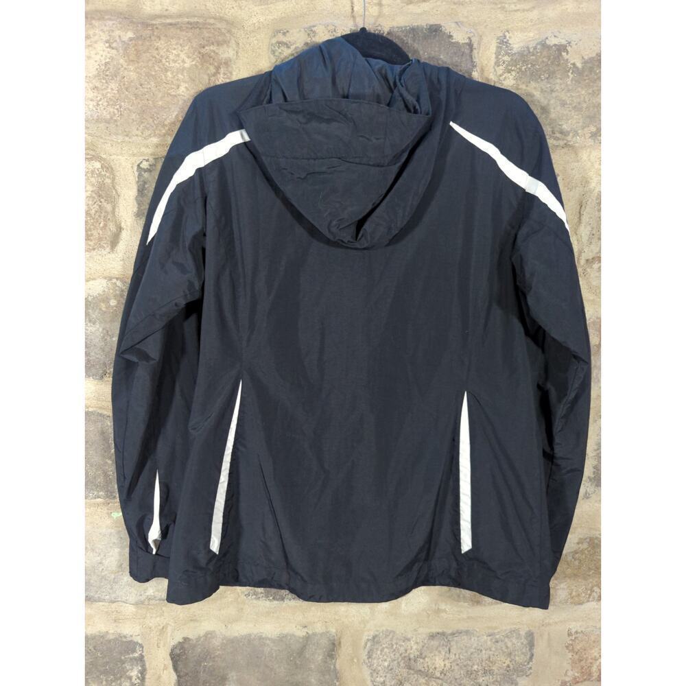 Columbia Coat Woman's Large Black‎ White Interchange Hooded Omni-Shield Nylon - Picture 6 of 14